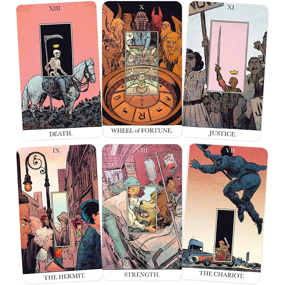 The Unveiled Tarot 80 Pcs Tarot Cards (with 2 Special Cards) In Rigid Box Printed on 350GSM Double Embossed Cardstock 12*7cm