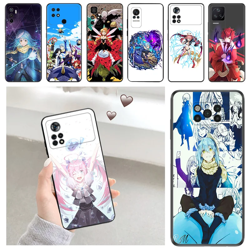 Phone Case For Xiaomi POCO X5 M3 M4 M5 C40 C50 C51 F3 F4 F5 X4 X3 F1 14 That Time I Got Reincarnated as a Slime Redmi A3X Cover