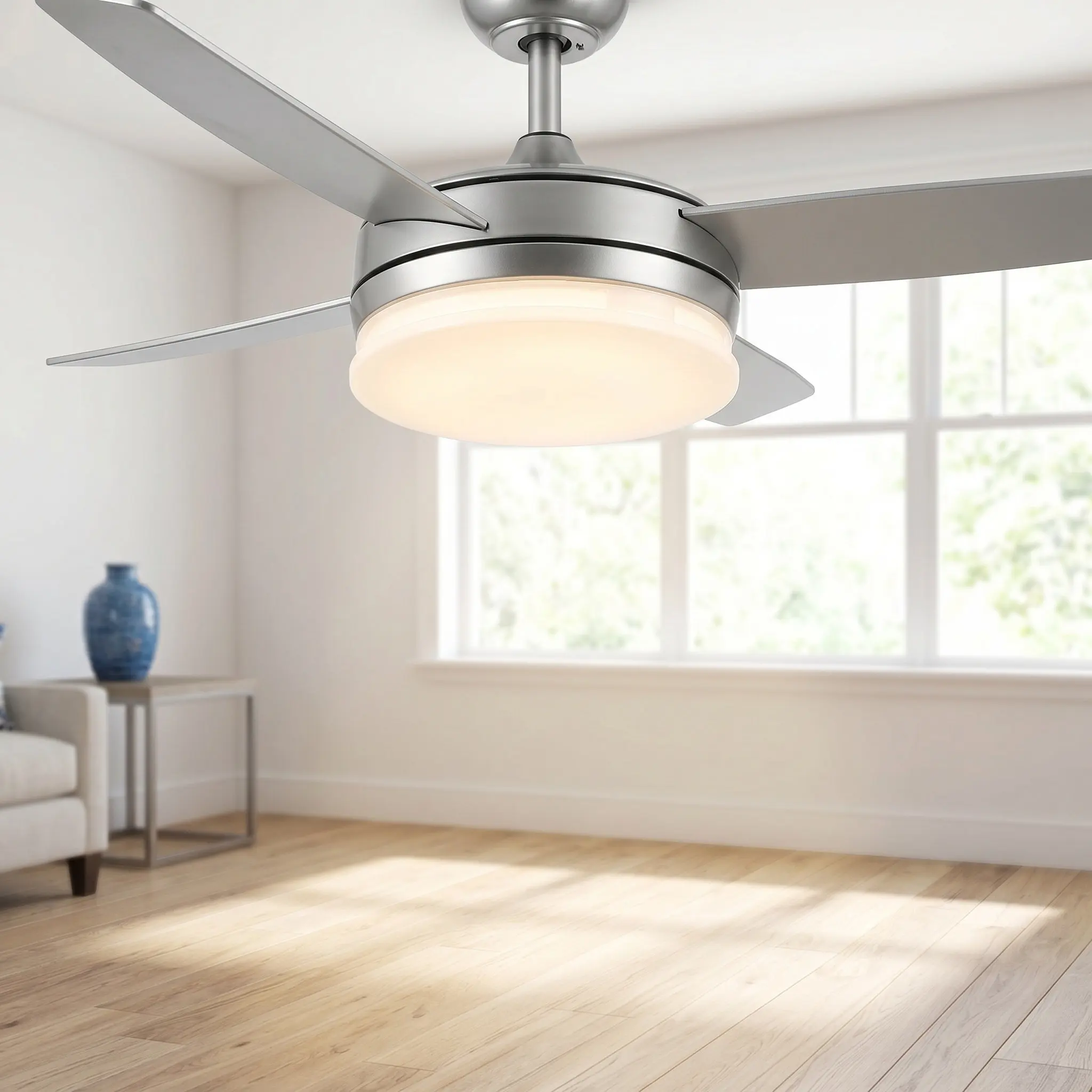 2Pcs Acrylic Ceiling Fan Light Lampshade White Replacement Cover Easy Install Soft Light Diffuser for Ceiling Fan Lamp Fixture