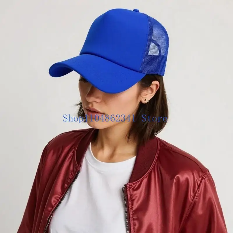 قبعات بيسبول كاجوال بلون سادة 5asd للحماية من الشمس بوليستر خفيف الوزن وقابل للتعديل مناسب للارتداء اليومي