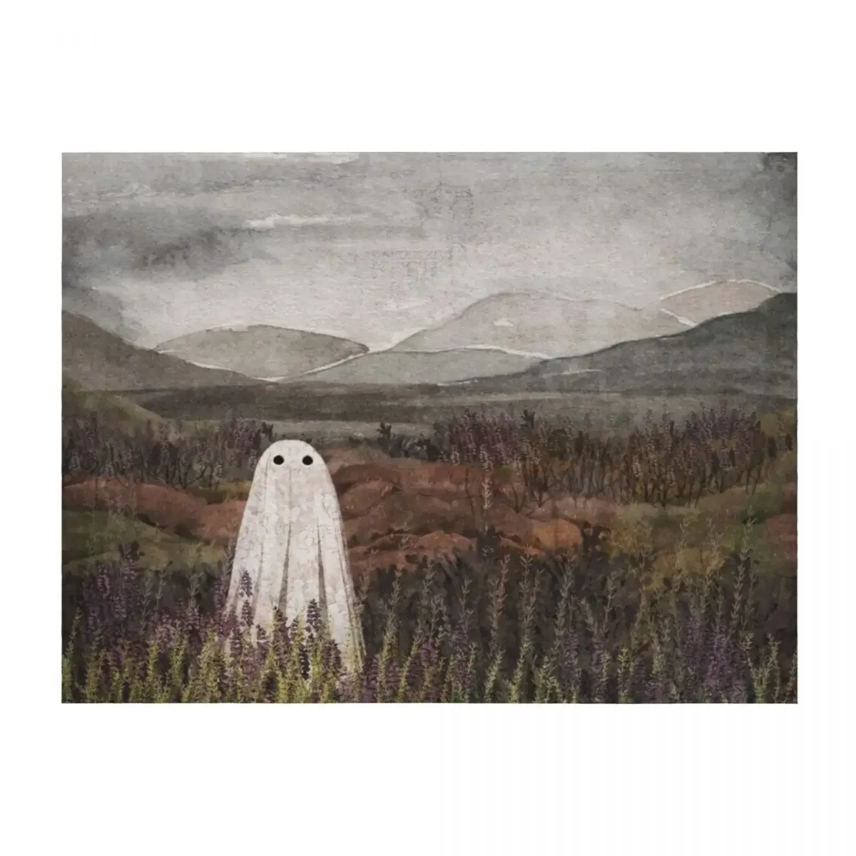 

Heather Ghost Throw Blanket Kid'S Sofa Quilt Beach manga Blankets