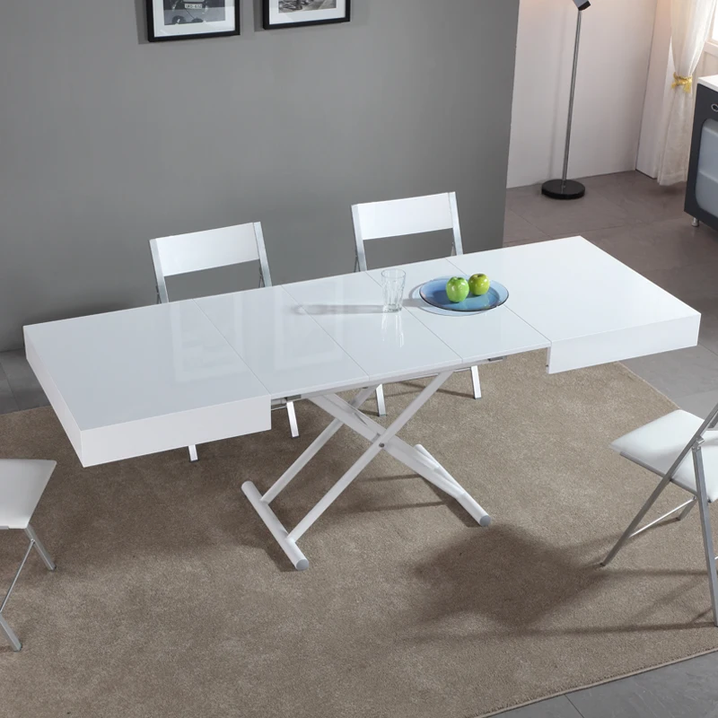 Multifunctional Coffee Table Dining Table Dual Use Living Room Modern Simple Retractable Integrated Coffee Table
