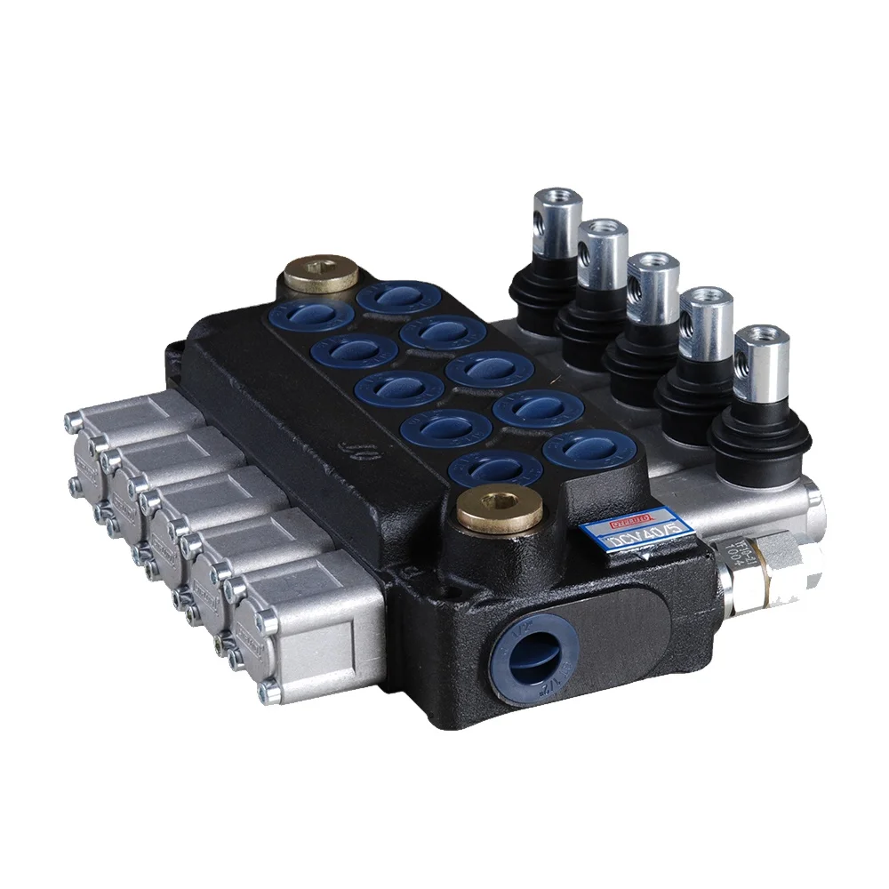 Monoblock type one piece casting hydraulic directional control valve with hydraulic valve levers