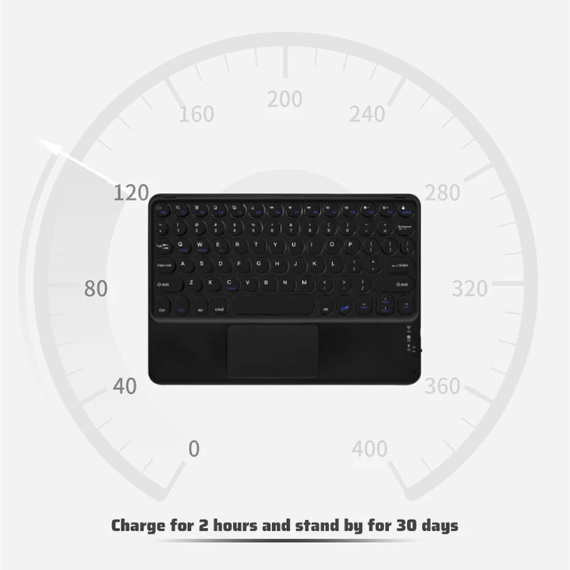 Drahtlose Bluetooth-Tastatur mit Touchpad Maus Hintergrund beleuchtung RGB Russisch Portugiesisch Spanisch Koreanisch Tablet für iPad Android Windows