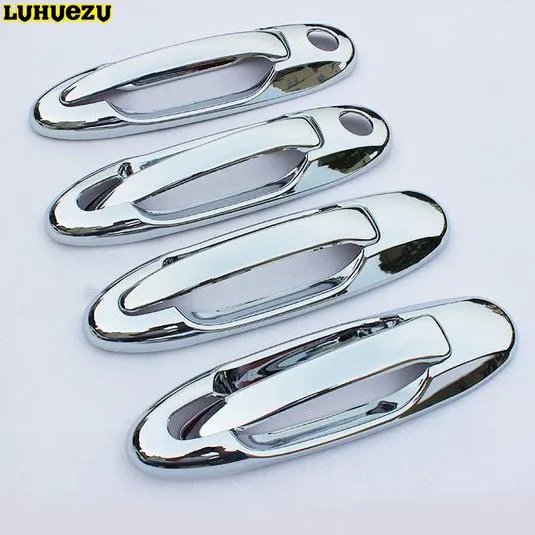 Luhuezu Chromed Door Handle Cover Handle bowl For Toyota Land Cruiser   LC100 1998-2007 Accessories