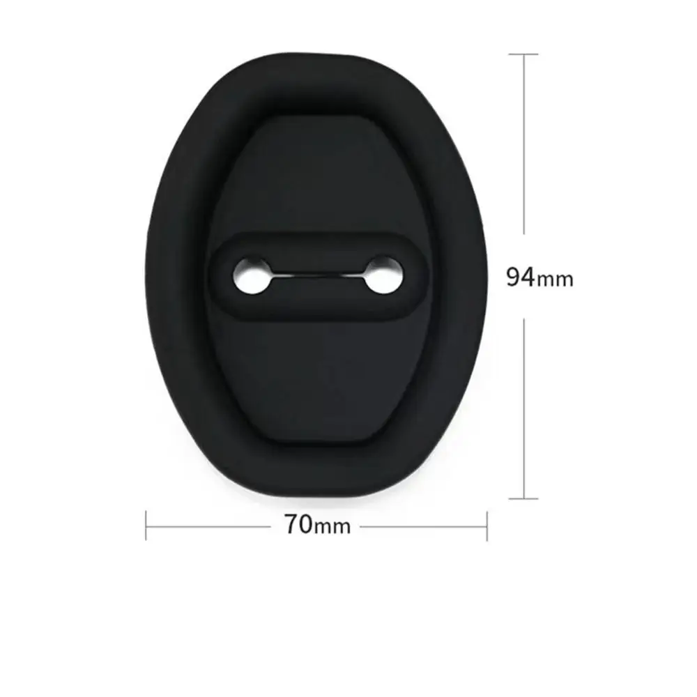 1/4PCS Silicone Door Shock Absorber Cushion Car Door Lock Buckle Protection Cover Silent Accessories