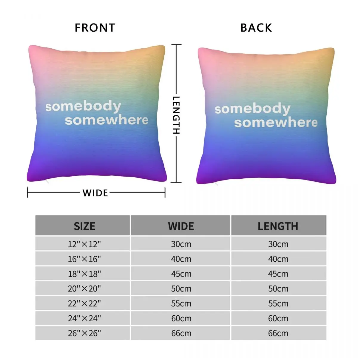 Somebody Somewhere Tv Square Pillowcase Polyester Linen Velvet Pattern Zip Decor Throw Pillow Case Sofa Seater Cushion Cover