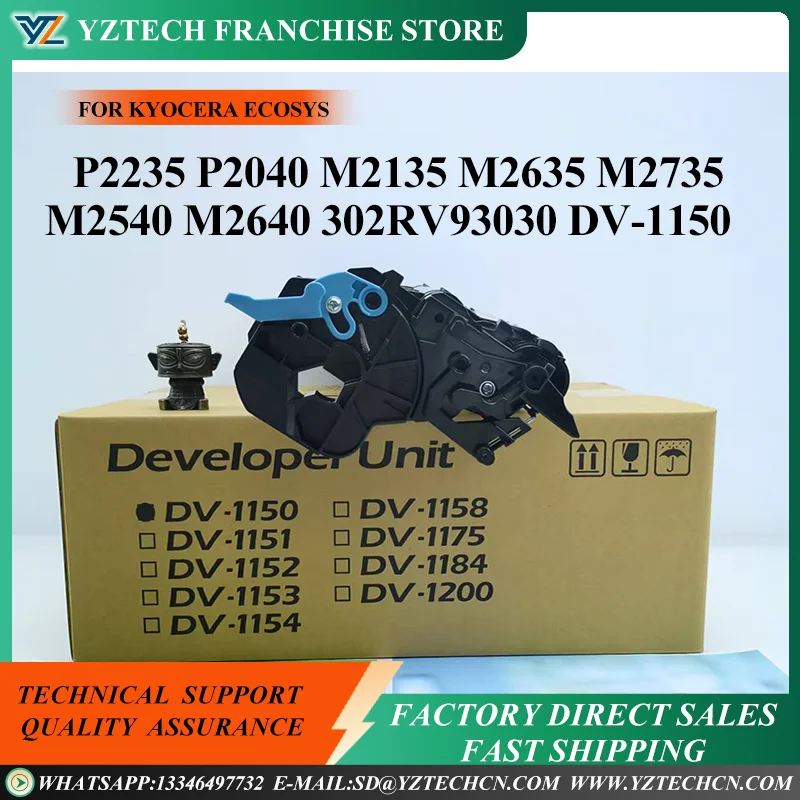 

1X DV-1152 Developer Unit Assembly DV-1153 For Kyocera ECOSYS P2235 P2040 M2135 M2635 M2735 M2040 M2540 M2640 302RV93030 DV-1150