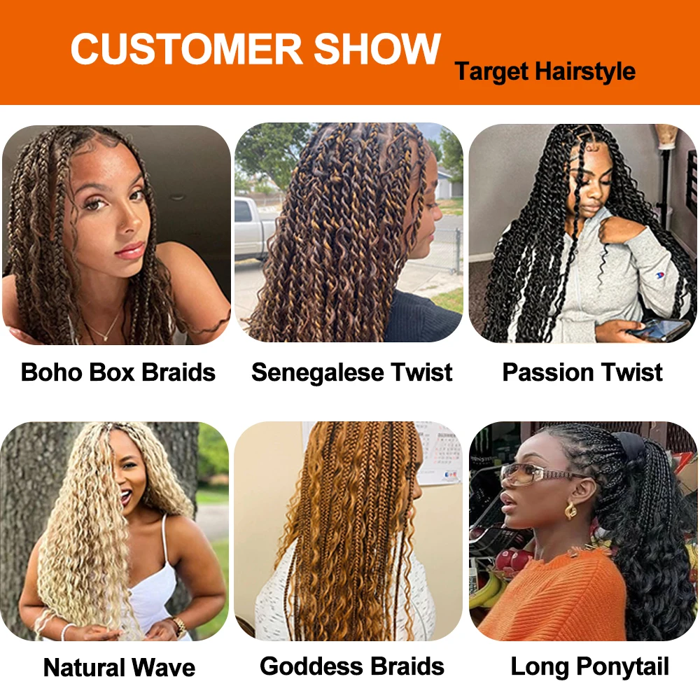 Bellqueen-Extension de cheveux synthétiques pour femmes noires, boucles afro au crochet, vague profonde grise, tressage de cheveux Ocean Wave, 24 po, 32 po