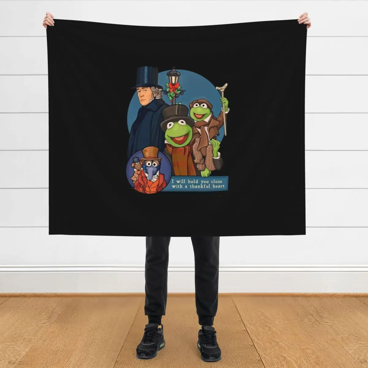 

I will hold you close with a thankful heart - Muppet Christmas Carol Throw Blanket heavy to sleep Furry Warm Beautifuls Blankets