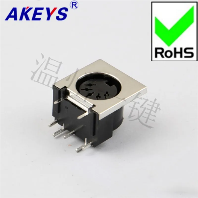 10PCS DS-5-02 Square S Large terminal connector generous 5-core 7-pin socket 5PIN needle DIN Master