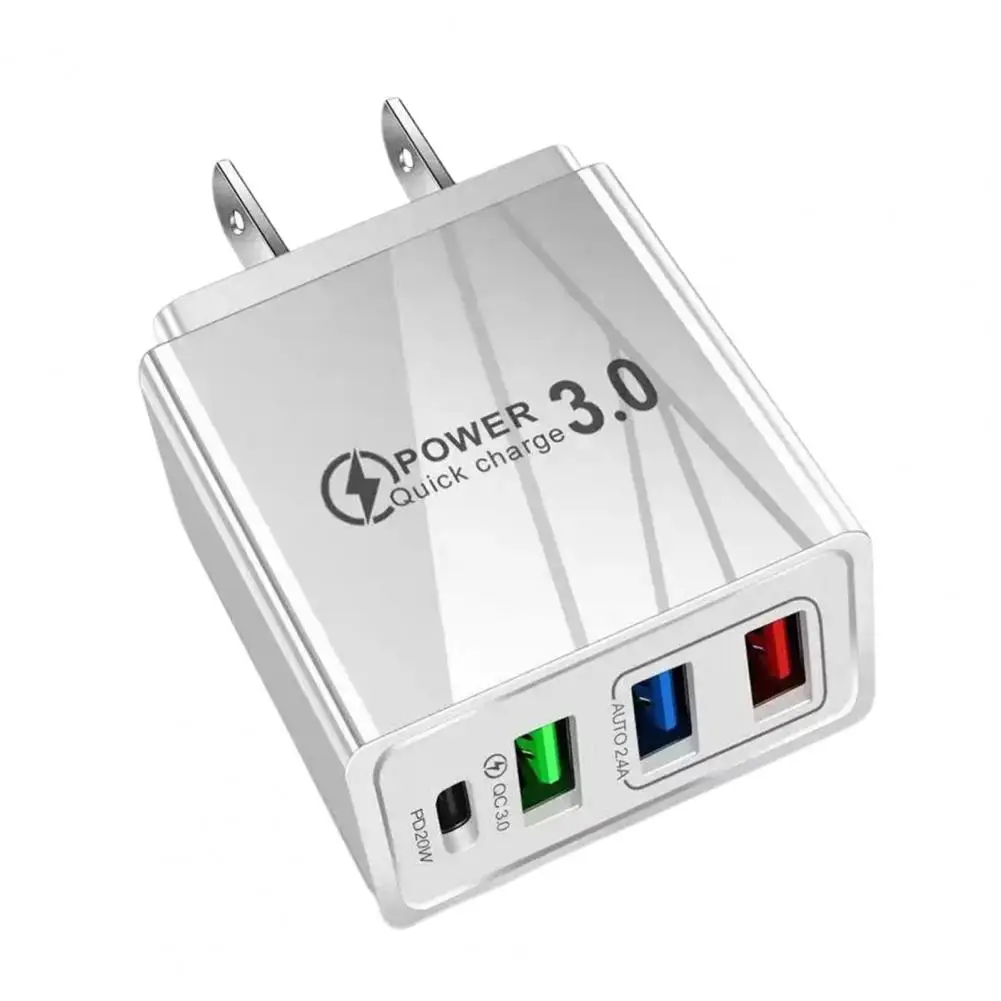 Cross-region Power Adapter Multi-port Pd Fast Charger with 3 Usb Ports Type-c Quick Charge Adapter Compact Travel for Iphone