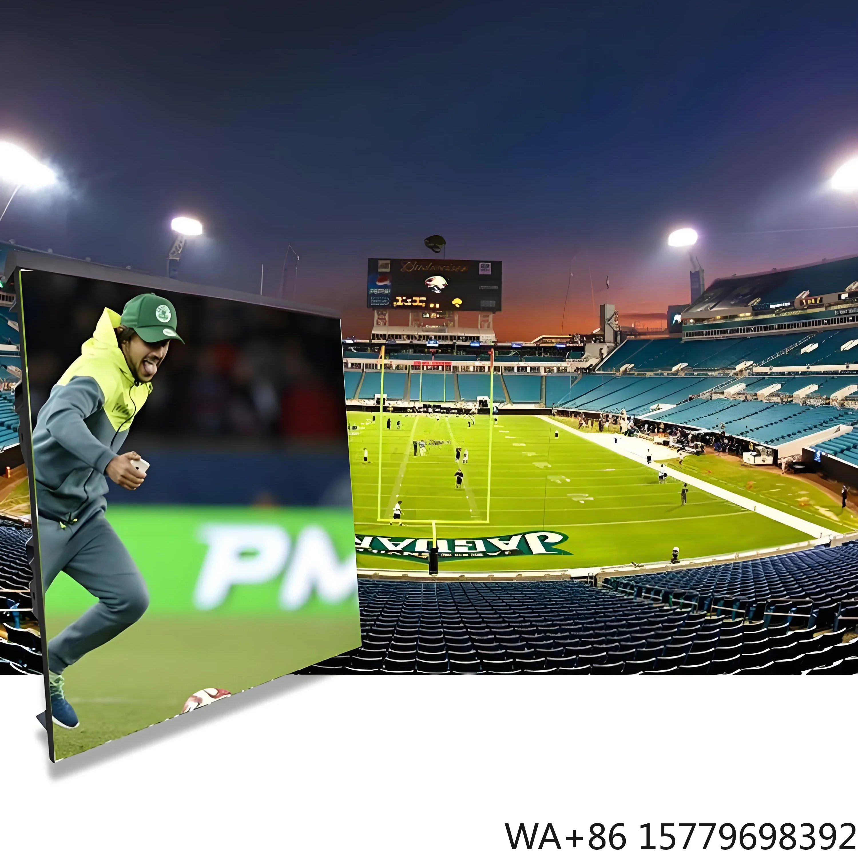 

Indoor & Outdoor P3 LED Advertising Sign - 40*18 Inches Rolling Light Box for Retail Stores & Welcome Displays