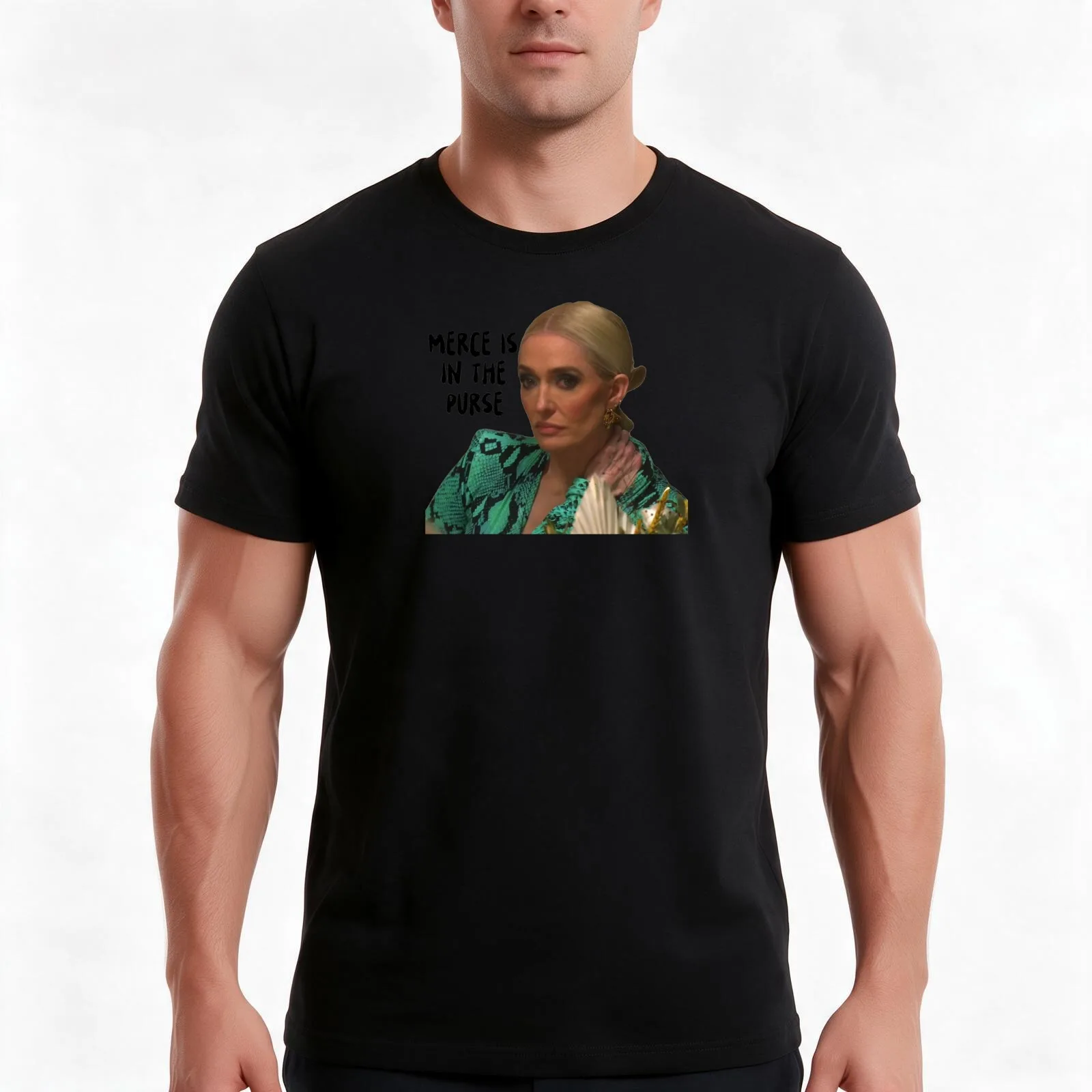 merce is in the purse T-Shirt Summer Casual Cotton Tee Oversized Streetwear Tops Vintage Graphic Print Unisex Men Women