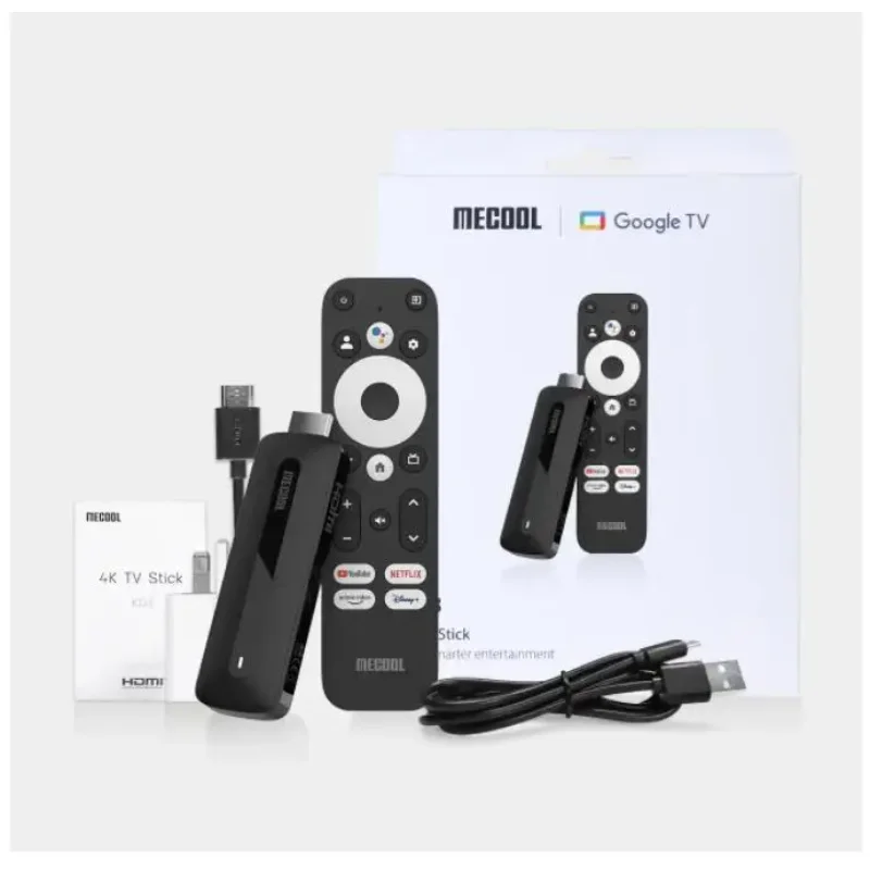 MECOOL KD3 Android 11 TV Stick مع Dolby Audio 2GB + 8GB Google معتمد Google TV Stream Media Receiver Stick Home Media Player