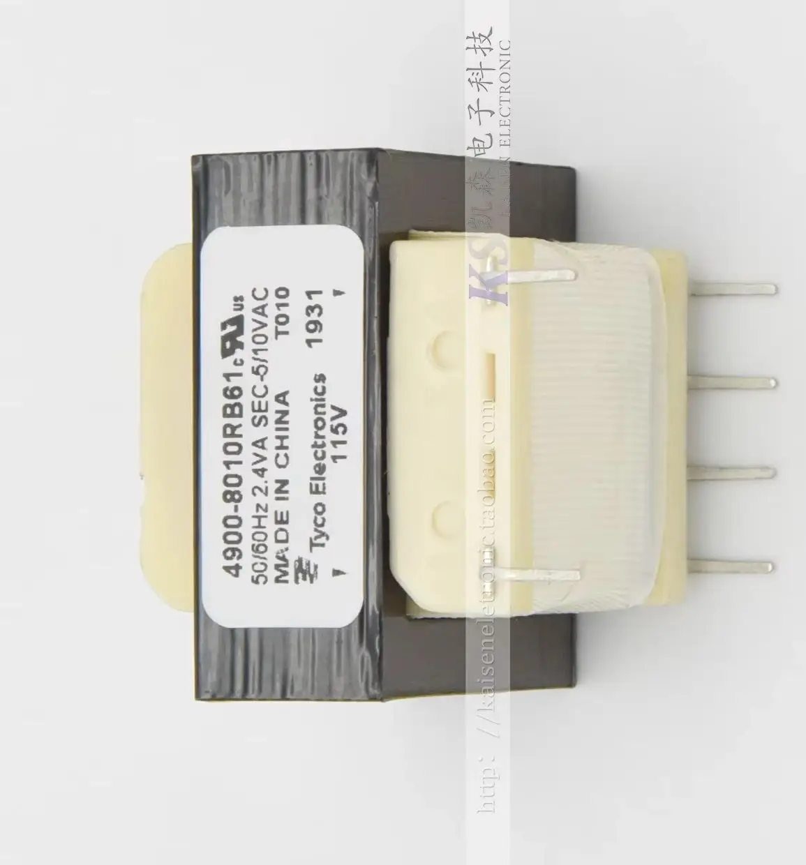 1PCS  2.4VA 4900-8010RB input 115V output 5V10V PCB pin UL CUL Tyco transformer