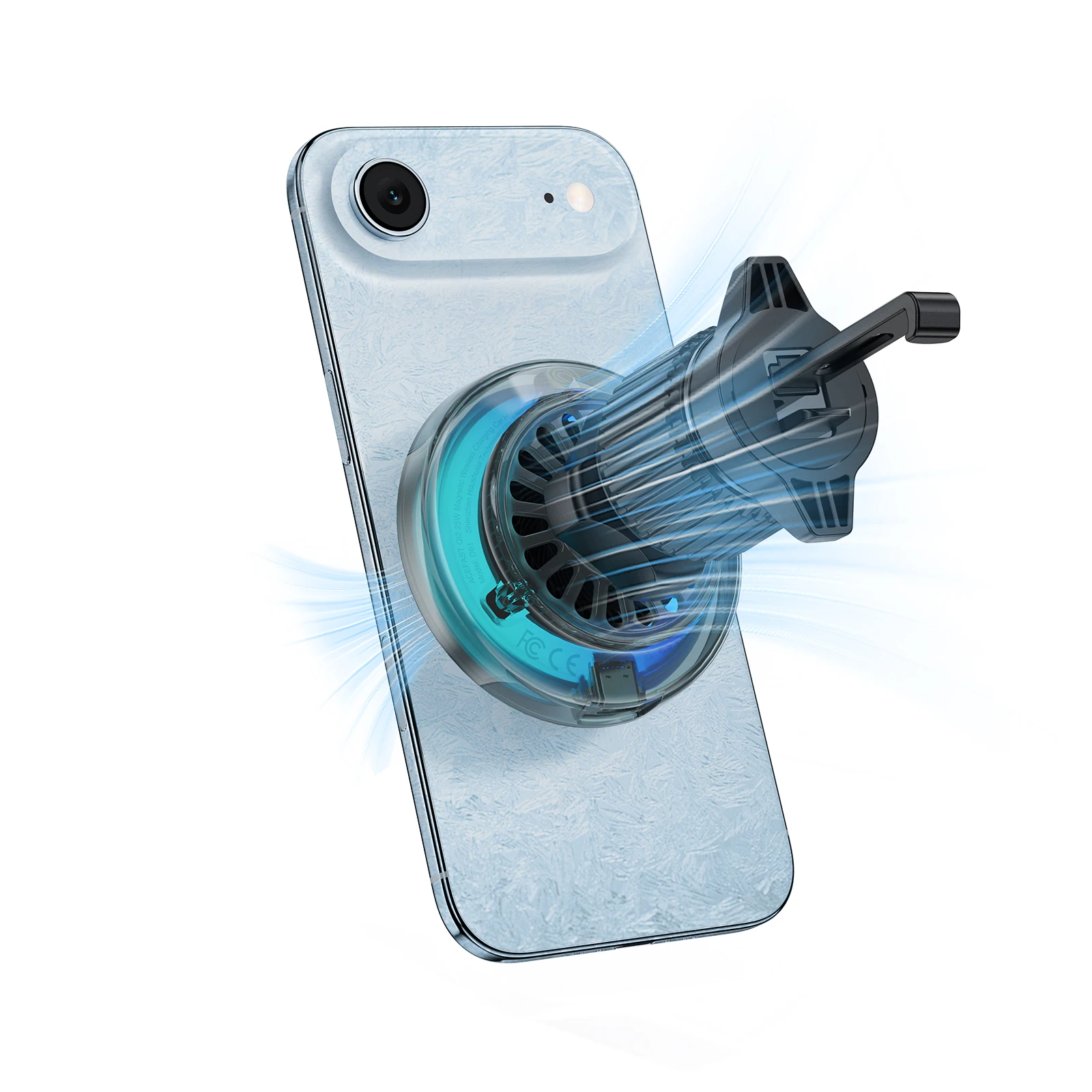 ACEFAST Qi2 25 W Magnetische Drahtlose Schnelle Lade Auto Halter Für iPhone 17 16 Pro Max Drahtlose Ladegerät Air Vent Clip für Samsung – Detail 6
