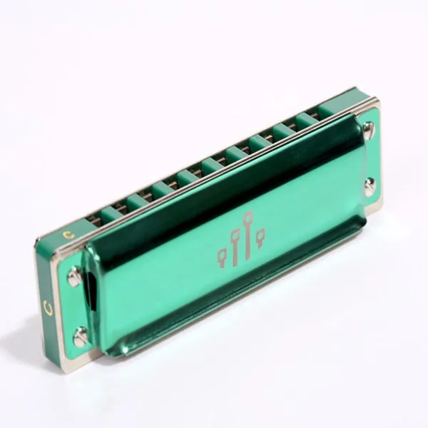 Blues Harmonica 10 Holes, Professional Quality, Key of C, Suitable for Beginners and Advanced Players