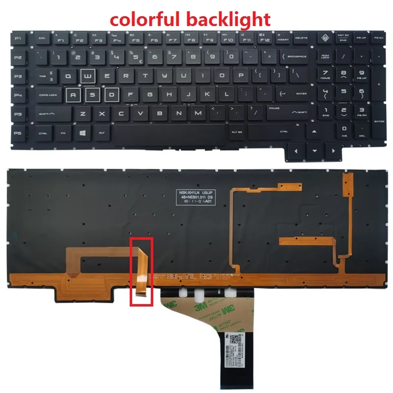 

New US Russian RGB Backlit Keyboard For HP Omen 17-an 17-an00 17-an013tx 17-an014tx 17-AN000 031TX 016NG 053NR English RU