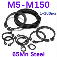 Anillos de retención de clip externo tipo M5 M6 M7 M8 M9 M10 M11 M12-M150 C para eje 65Mn anillos de presión de acero al manganeso DIN471