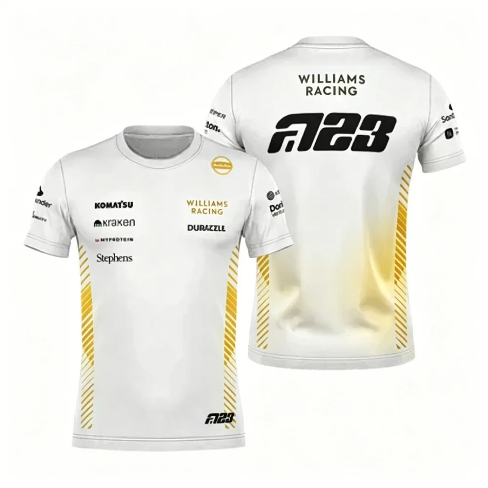 T-shirt Unisex Casual Sports Round Neck Top for F1 Fans Collection - view 6