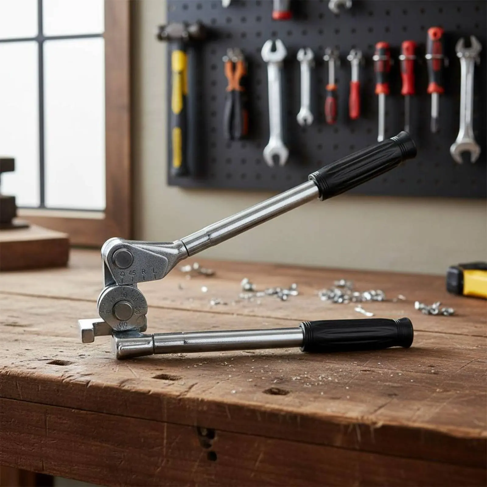 6mm Tube Bender 0-180 Degree Bending Tube Bender Non-Slip Handle Ergonomic Grip for Workshop, Garage