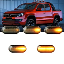 A Pair Led Dynamic Side Marker Turn Signal Light Sequential Blinker Light For VW Amarok 2012 2013 2014 2015 2016 2017
