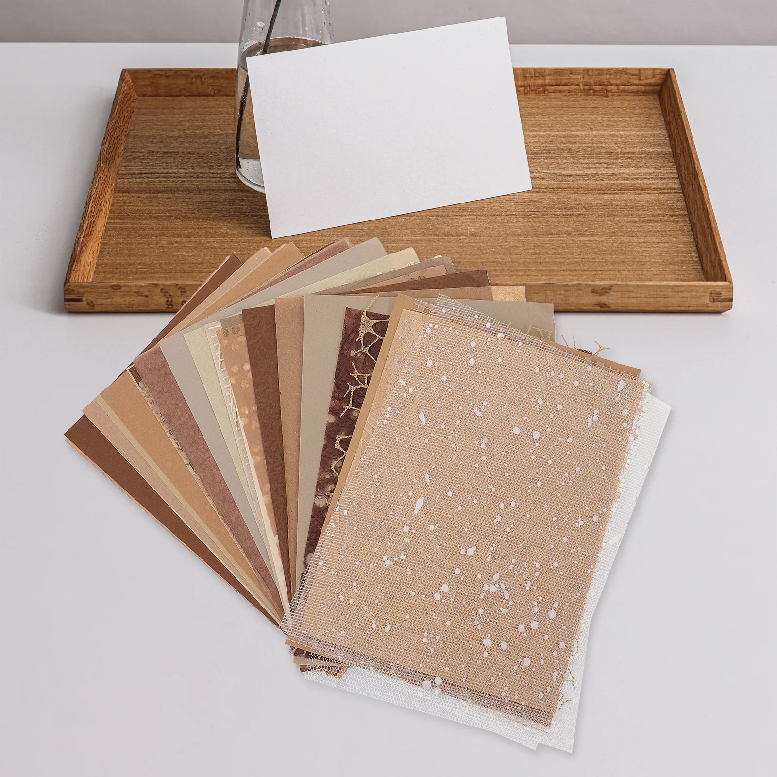 

30 Sheets Mesh Special Paper Craft Material Lightweight Compact DIY Scrapbook Album Decorative Journal Teenager Party Home Gift
