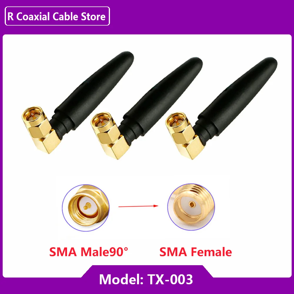 1 peça 2.4g comprimento 5cm 2400mhz pequeno mini manga curta 2db cola vara antena externa sma macho borracha wifi antena bluetooth