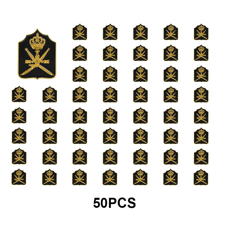 

100-50-10-5-1 PCS Oman Pin Back Badge Laple Pin Badges Brooch
