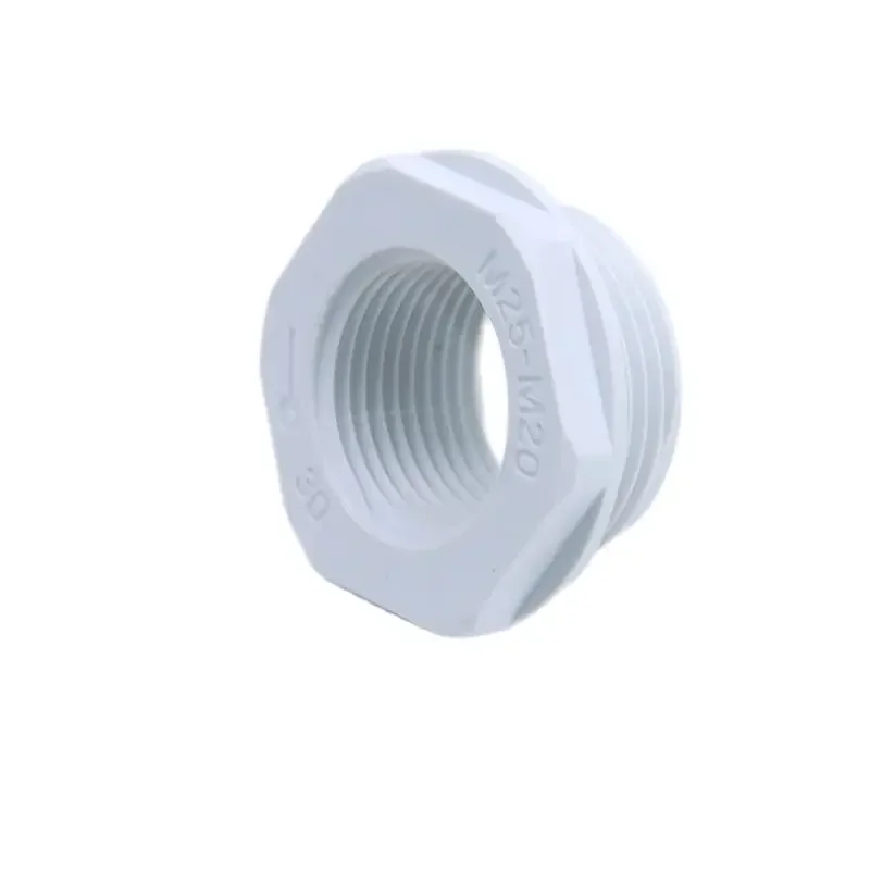 Anello di riduzione in nylon Conversione filettatura interna Filettatura esterna Connettore in rame da M25 a M20 Giunto di cambio filettatura metrica