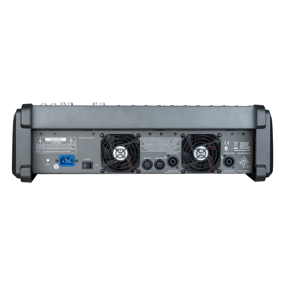 2026 YAIKA DMX1400 Professional 1000W*2 High Power 14-Channel Amplifier DJ Karaoke Audio Mixer 198 Preset Effects Plastic Metals