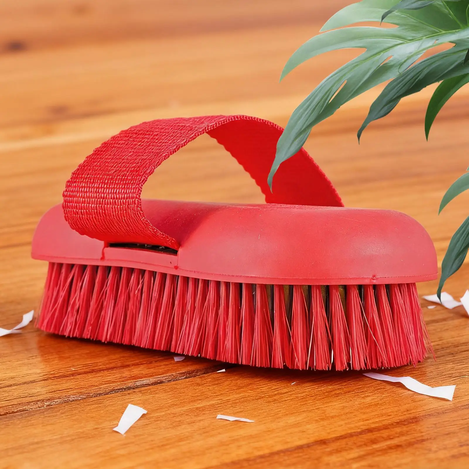 فرش الحصان للتهيأ 2 في 1 أدوات تنظيف ذات شعيرات صلبة تدليك الشعر فرشاة الماعز للاستحمام وتساقط الشعر #3