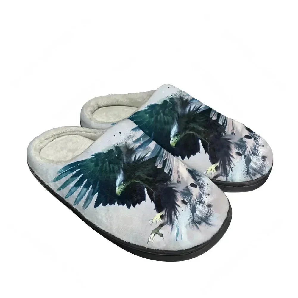 

Hot Cool USA Eagle Fashion Cotton Custom Slippers Mens Womens Teenager Plush Casual Keep Warm Shoes Thermal Comfortable Slipper