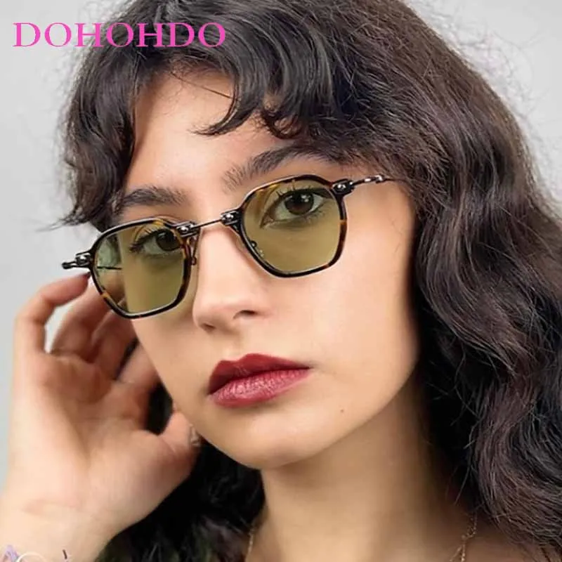 

2025 Small Square Sunglasses Punk Driving Sun Glasses Women Men Brand Designer Metal Frame Eyewear Shades Oculos De Sol UV400