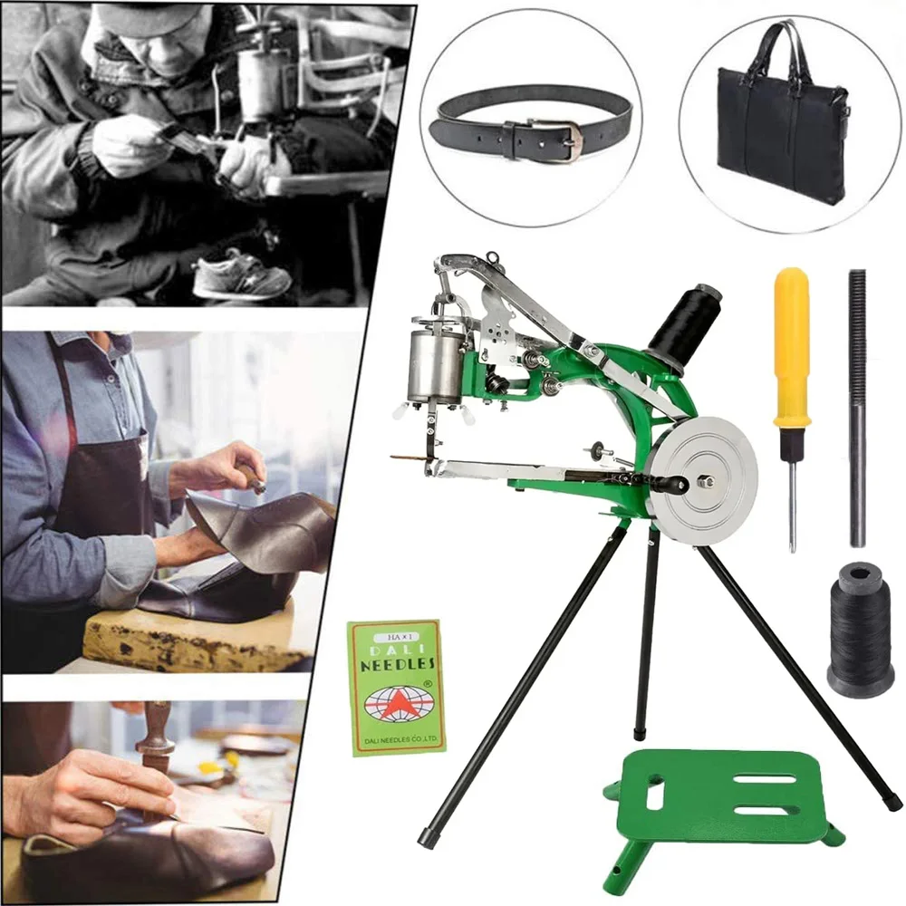 

Leather Sewing Machine Shoe Repair Machine Cobbler Dual Cotton Nylon Line for Sewing Upsolery Bags Tents Clothes Belt Coats