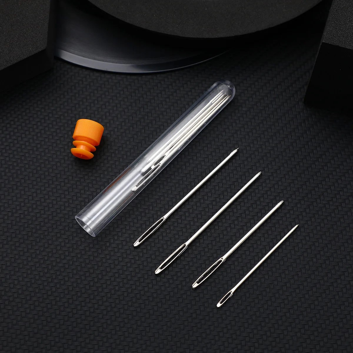 9pcs Large Hole Tip Sewing Needles 5.3cm 6cm 7cm Anti Rust Corrosion Resistance Easy Use Hand Sewing Knitting