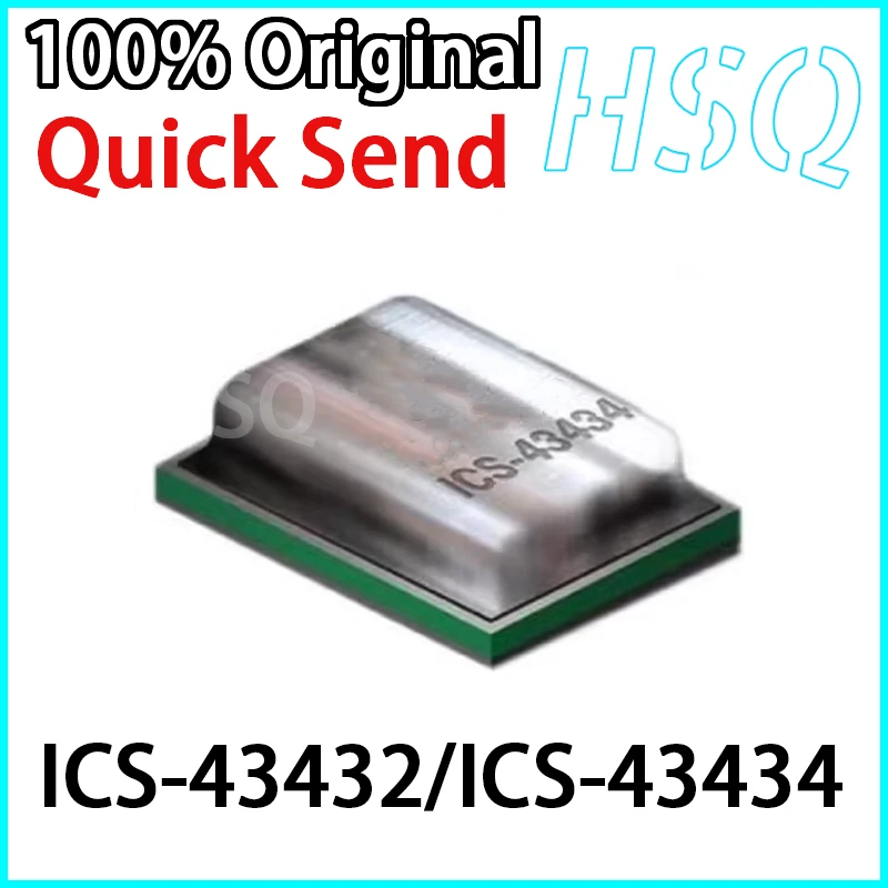 1PCS New ICS-43434 ICS-43432 QFN-6 Digital I2S Output Bottom Port Microphone in Stock