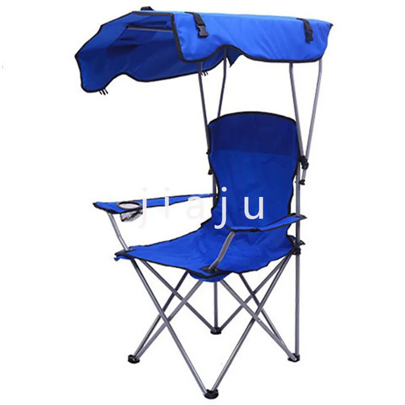 

Outdoor foldable portable fishing chair, beach chair, covered sun shading barbecue