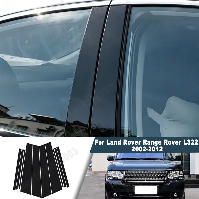Glossy Black Window Door Deal B C Pillar Post Cover Sticker For Land Rover Range Rover L322 2002-2012 2003 2004