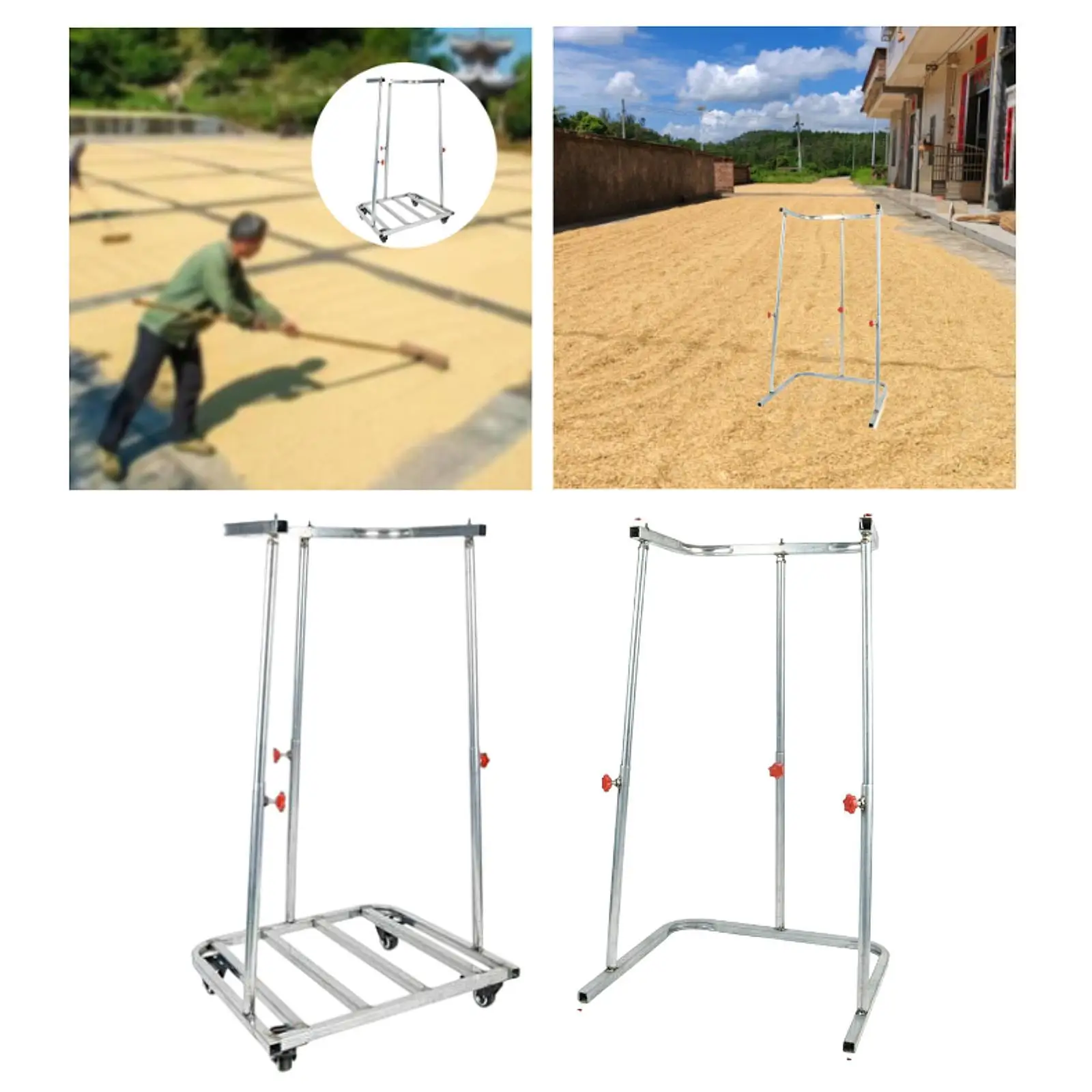 Bag Support Heavy Duty Multiuse Portable Grain Loading Practical Bag Holder