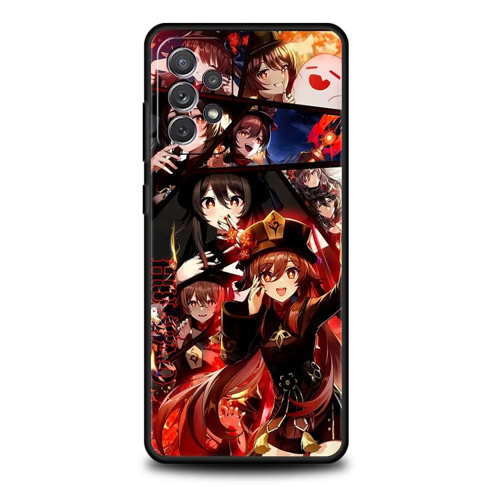 Case For Samsung A15 A13 A51 A71 A41 A31 A21S A03S A05 A12 A32 A52 A23 A25 A33 A53 A73 5G Cover Genshin impact ayato wanderer