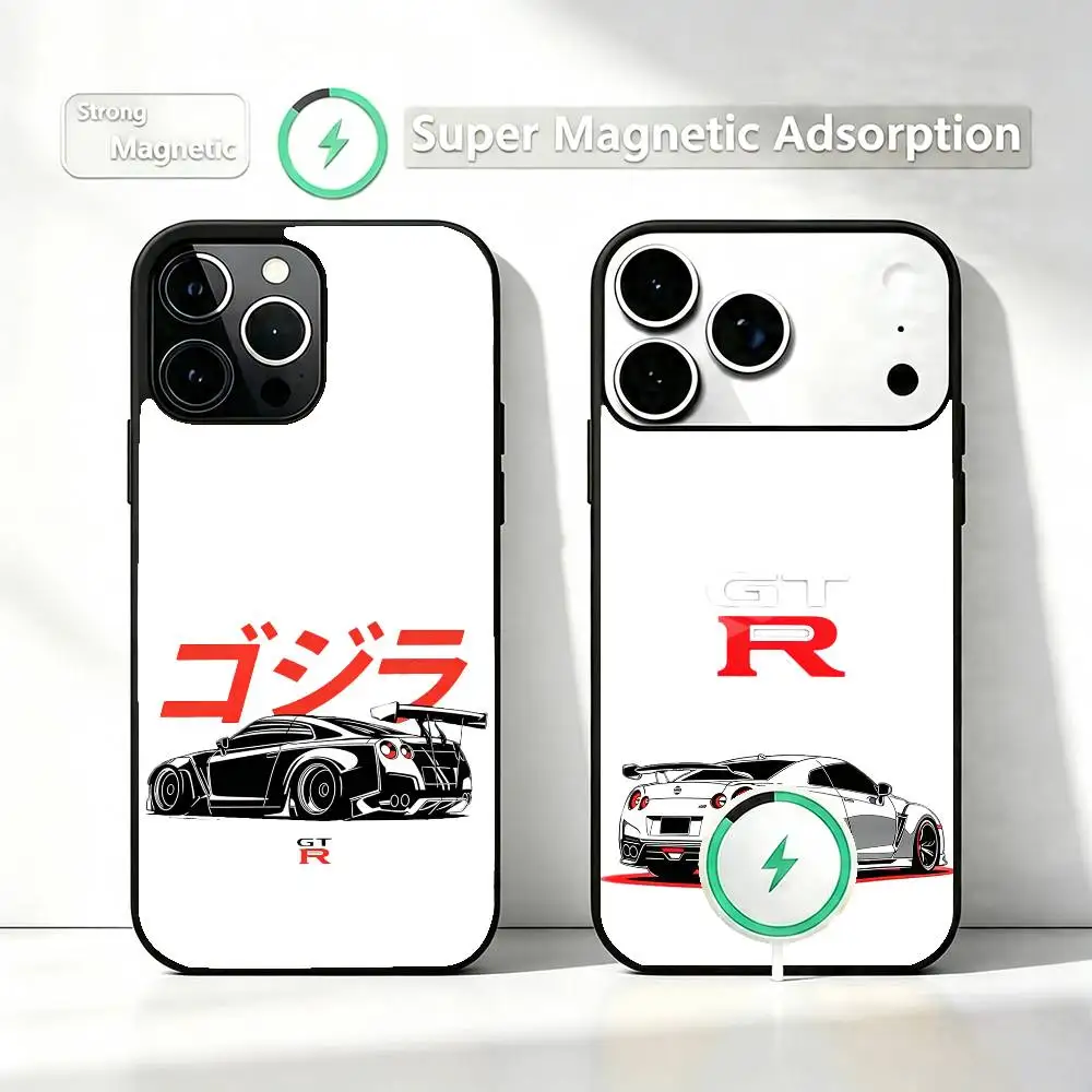GTR Sport Car R35 Phone Case For iPhone17,16,15,14,13,12,11 Plus,Pro Compatible with magnetic wireless charging