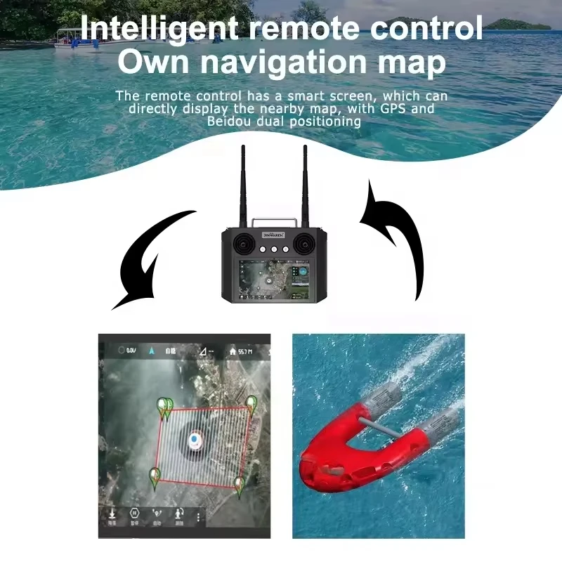 قارب إنقاذ المياه ذاتي الدفع، معدات إنقاذ الحياة البحرية، عوامة نجاة يتم التحكم فيها عن بعد