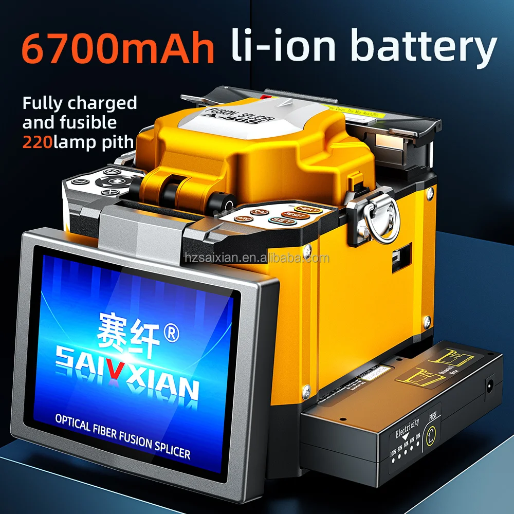 A-86S  Fusion Optic Fiber Splicer Core-to-Core Alignment for FTTH Outdoor Network SC Connector Type
