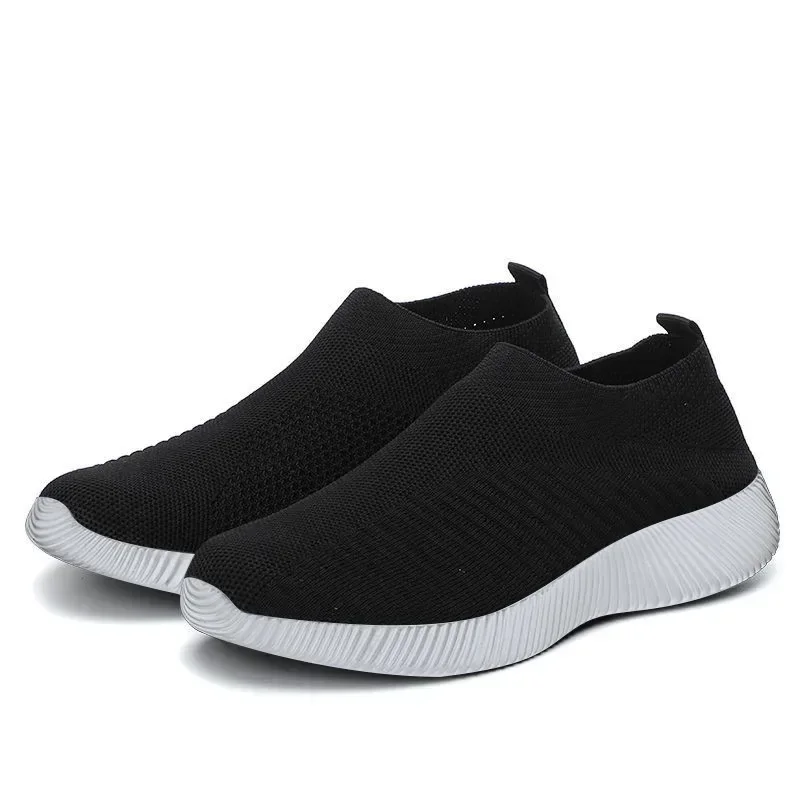 Vulcanized Shoes for Women Tennis High Quality Women Sneakers Slip on Flats Shoes Women Loafers Breathable Elastic Shoes Lady