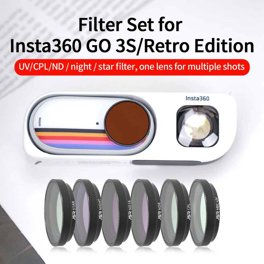 Suitable for Shadow Stone Insta 360 Go3s/Go3s Retro Edition Filter UV Protective Mirror ND Dimming Lens Accessories
