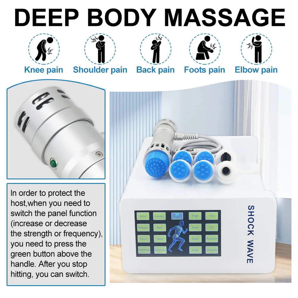 300mj Shockwave Therapy Machine Relieve Muscle Pain Physiotherapy Shock Wave Equipment Pain Relief Body Massager