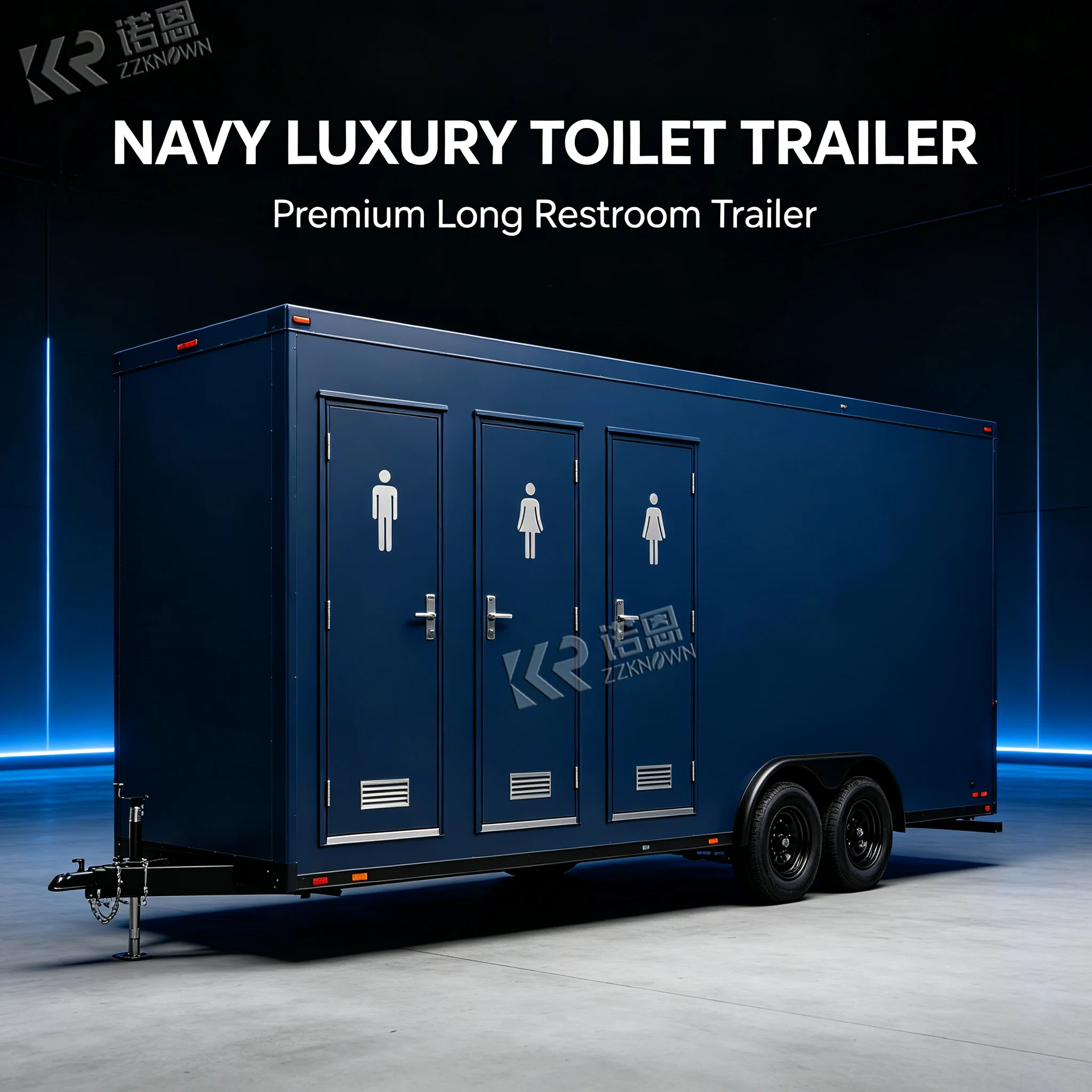 Outdoor Camping Venues - Portable Mobile Bathroom Trailers with Wheel