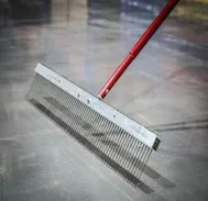 48INCH Concrete Flat Wire Texture Broom Concrete Finishing Tool Tine Broom